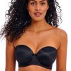 Freya Freya Deco Strapless Bra Black New