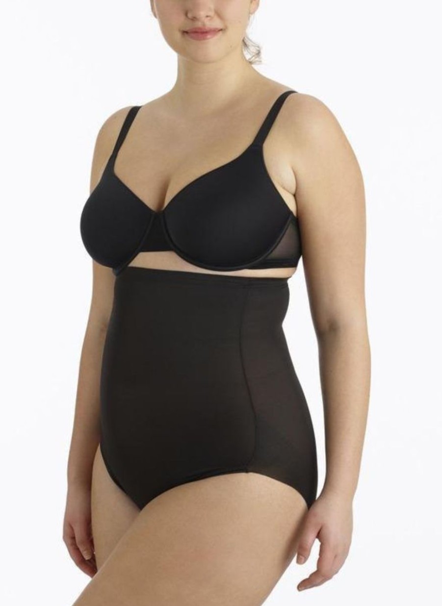 Naomi & Nicole Naomi & Nicole Unbelievable Comfort Plus Size High Waist Brief Black Hot