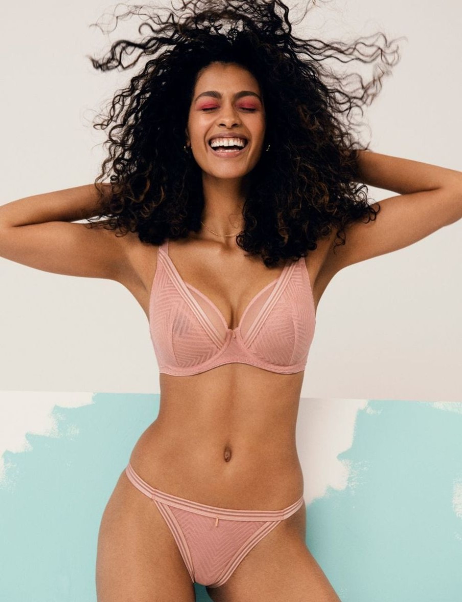 Freya Freya Tailored Uw High Apex Plunge Bra Ash Rose Wholesale