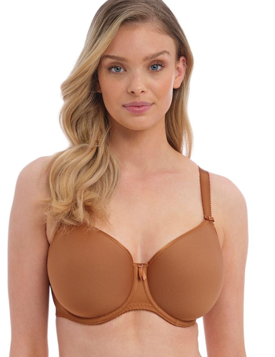 Fantasie Fantasie Rebecca Essentials Moulded Spacer Bra Cinnamon New