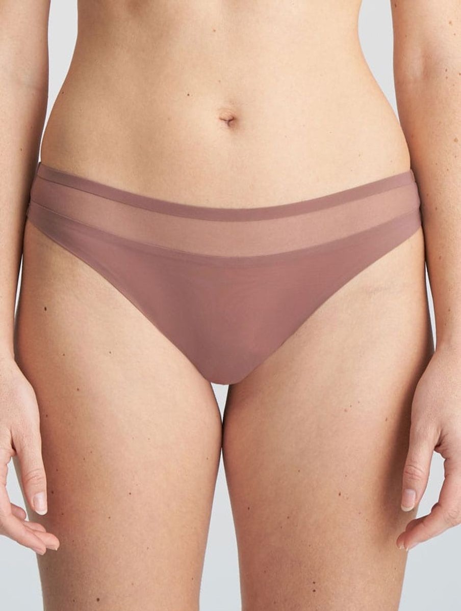 Marie Jo LAventure Marie Jo Laventure Louie Thong Satin Taupe New