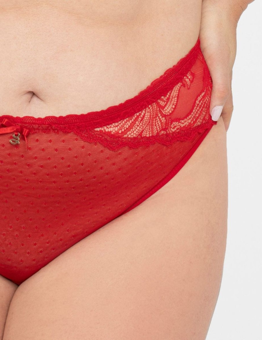 Samanta Samanta Nyks Midi Brief Carmine Hot