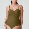 Prima Donna Prima Donna Sahara Control Swimsuit Olive New