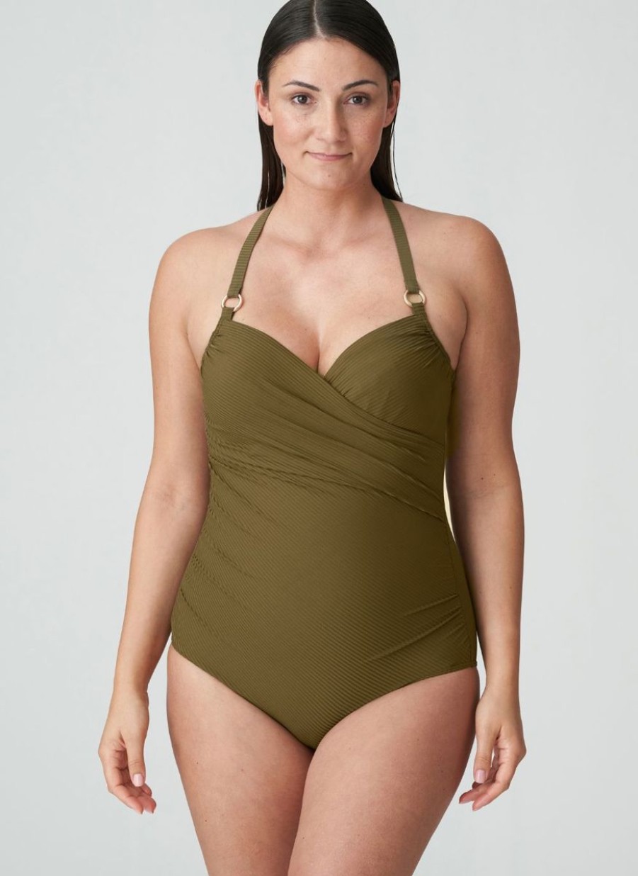 Prima Donna Prima Donna Sahara Control Swimsuit Olive New