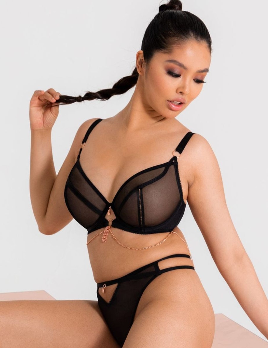 Scantilly Scantilly Unchained Plunge Bra Black Best