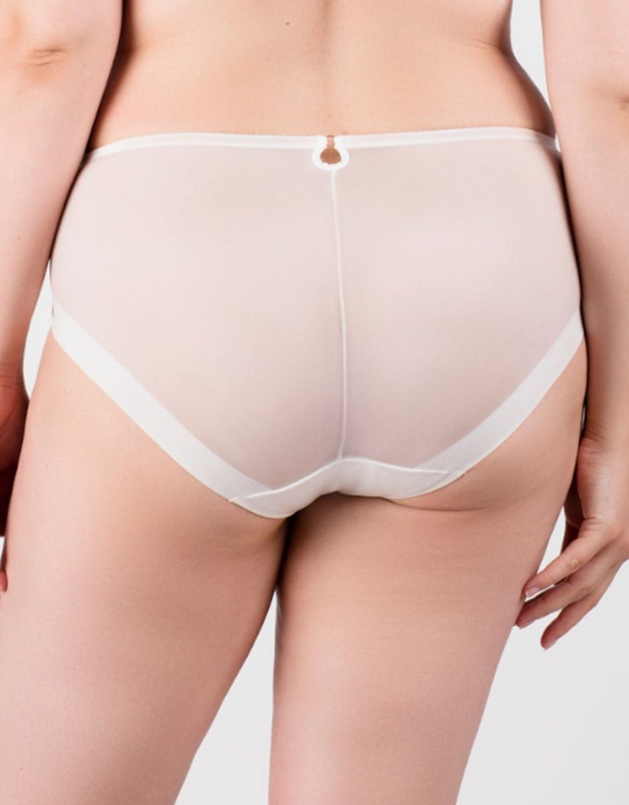 Samanta Samanta Perla Midi Brief Ivory Hot