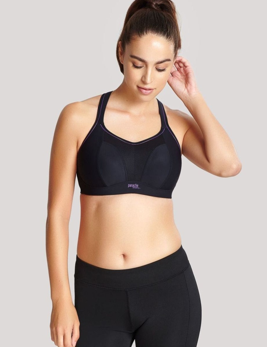 Panache Panache Wirefree Sports Bra Black Hot