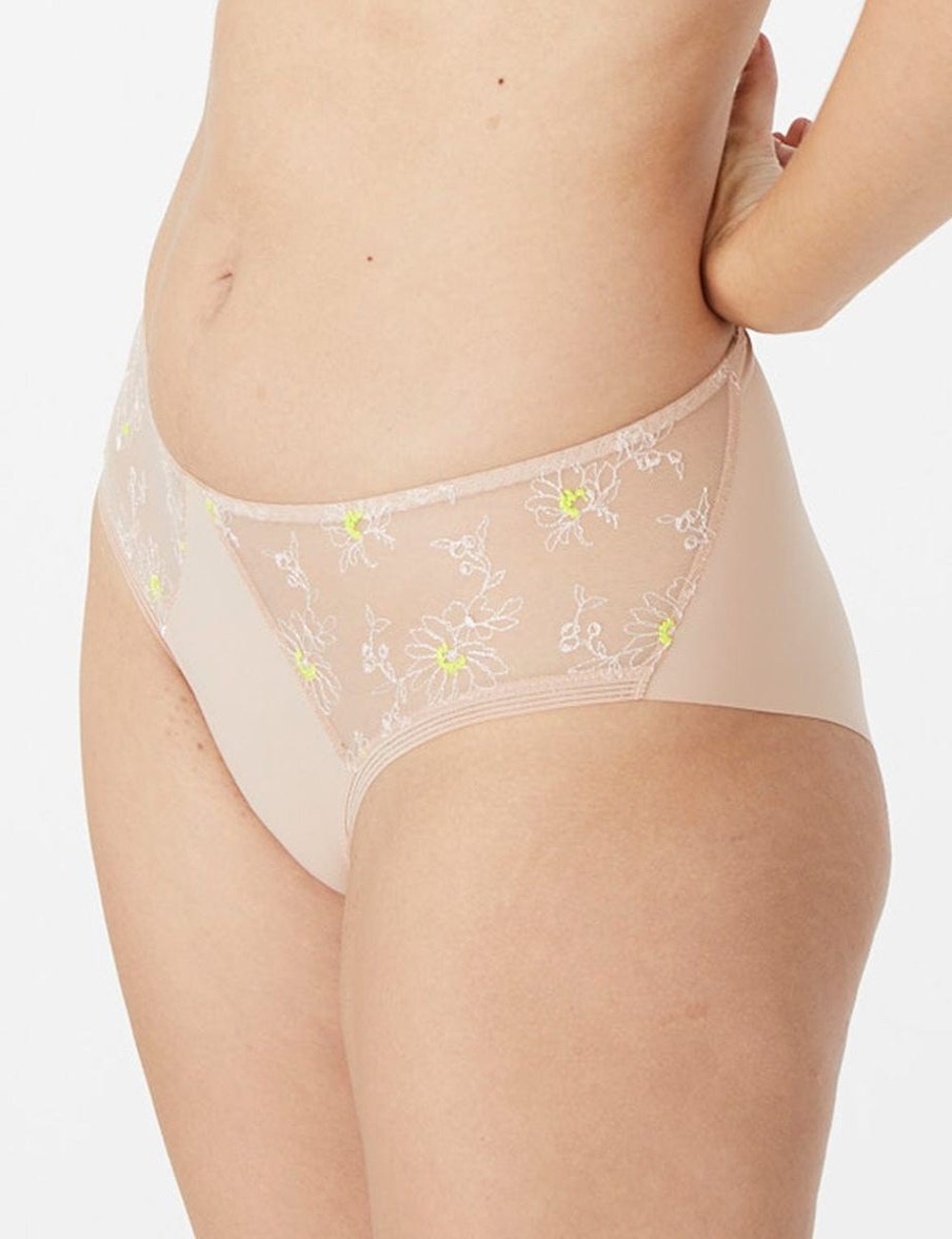 Maison Lejaby Maison Lejaby Sunflowers High Waist Brief Smoky Pink Hot